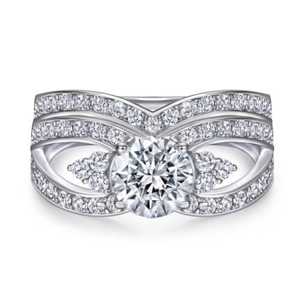 Sajid’ – Matte Moissanite Engagment Ring