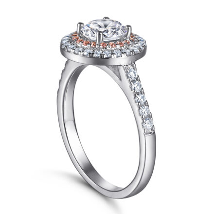 Amore’ – Matte Moissanite Engagment Ring – Copy