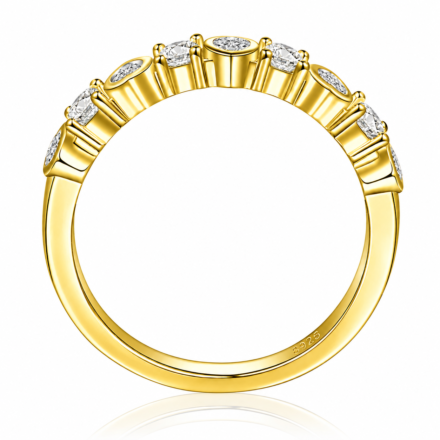 Cherish Heart & Round Moissanite Gift Ring